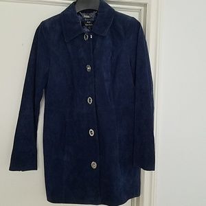 Blue toggle coat